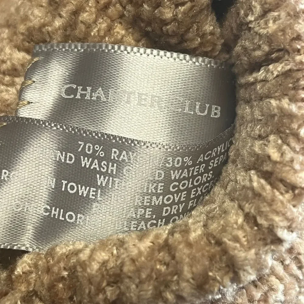 NWT Charter Club Women’s Tan Knit Gloves